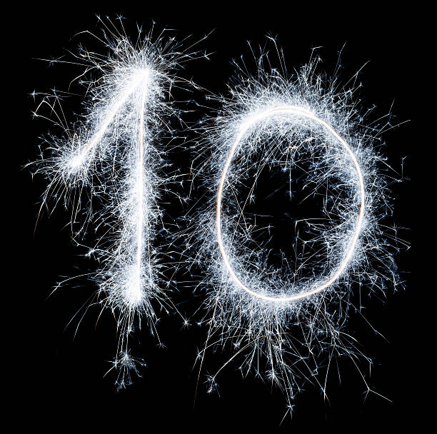 istock Sparkling celebration number ten 10th birthday 513389090