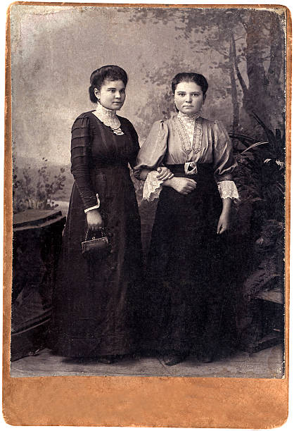 istock Vintage Russian sisters. 513389828