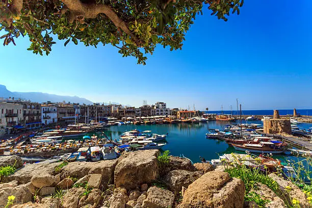 Marina in charming Kyrenia, Turkish Republic of Northern Cyprus