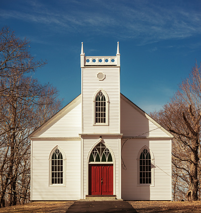 A small church in Nova Scotia's Digby County.