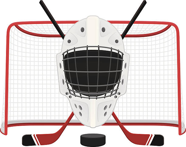 Hockey Mask Hockey Mask ice hockey net stock illustrations