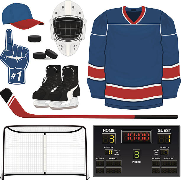 illustrations, cliparts, dessins animés et icônes de équipement de hockey sur glace - hockey mask