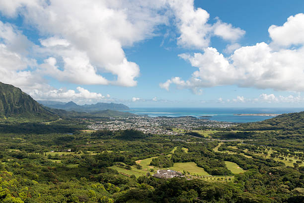 istock View from the Nuuanu Pali Lookout, Hawaii 513393797