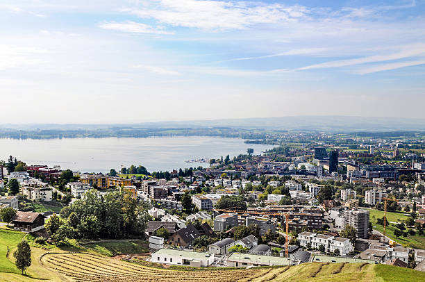Zug City View stock photo