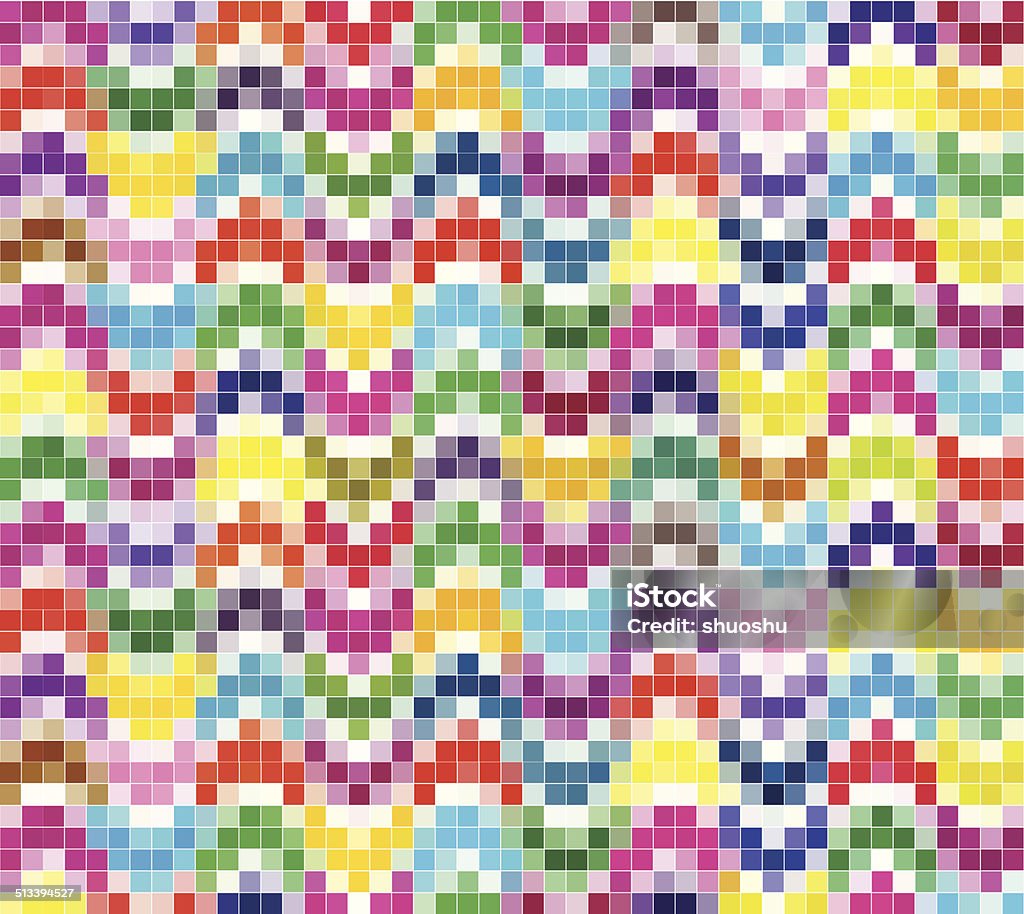 Abstracto colorido mosaico patrón de fondo - arte vectorial de Abstracto libre de derechos