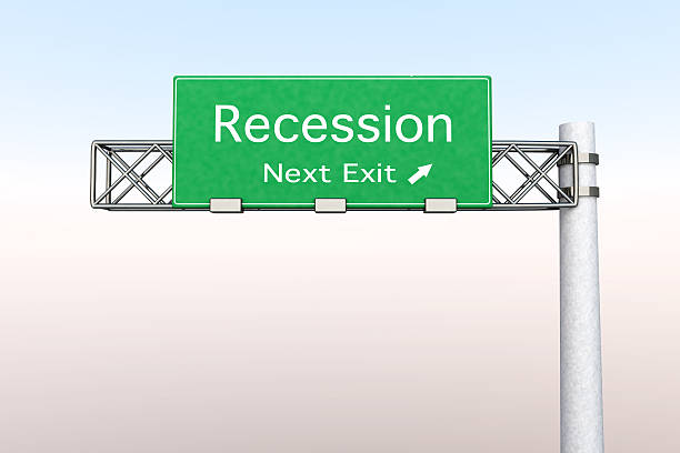 istock Highway Sign - Recession 513398661