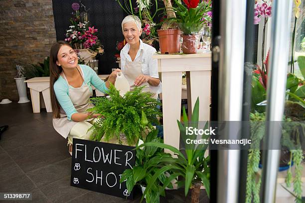 Flower Shop Stock Photo - Download Image Now - 30-39 Years, 40-49 Years, Adult