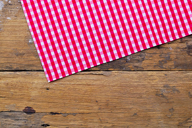 istock The background made from tablecloth on old wooden table 513415475