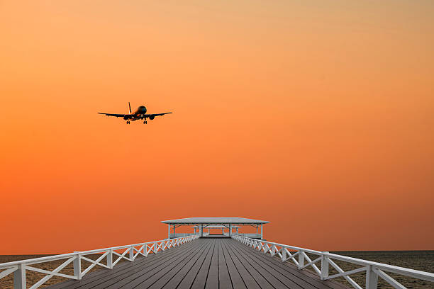 istock Bridge to sea and air 513417570