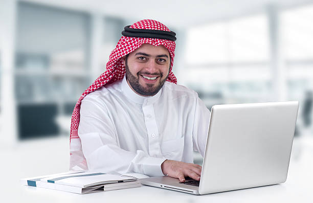 istock arabian businessman using laptop in his office 513420149