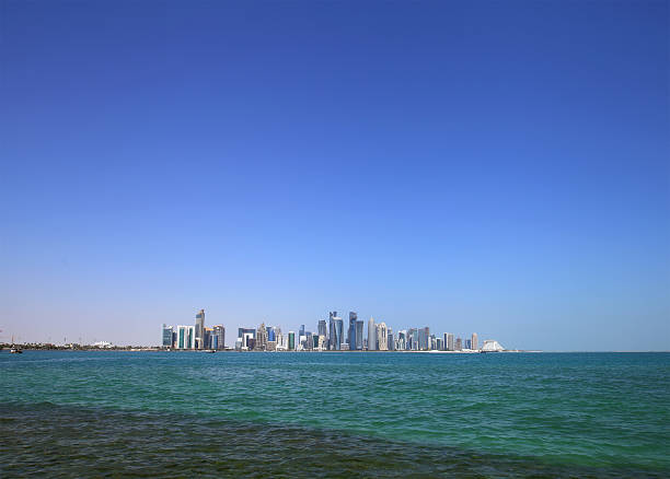 istock Panormic view of Doha Skyline 513421390