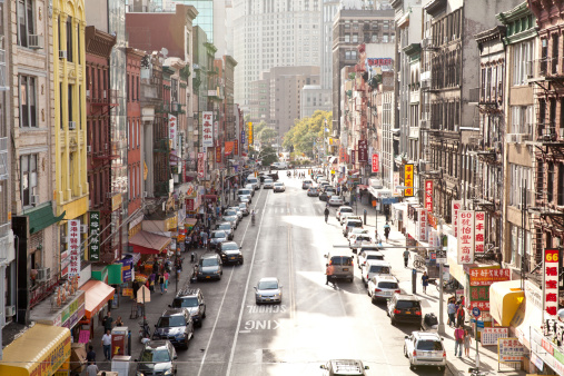 Vecindario chino Chinatown, en la ciudad de Nueva York photo