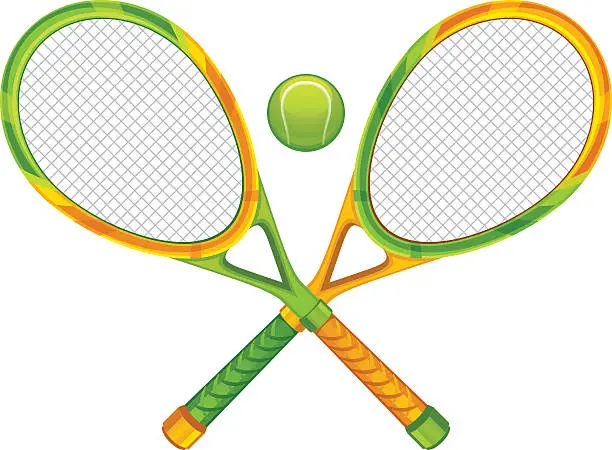 Vector illustration of Tennis
