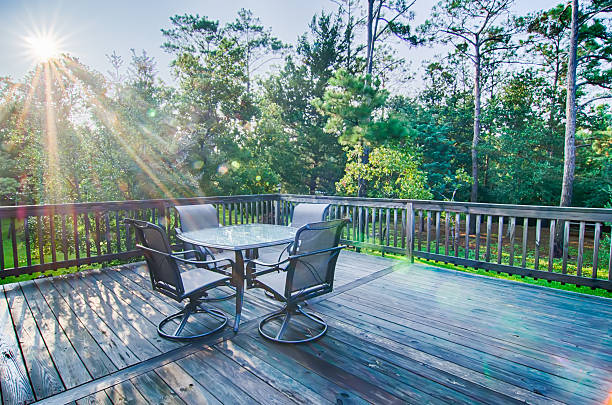 istock beach house porch at sunrise 513421985