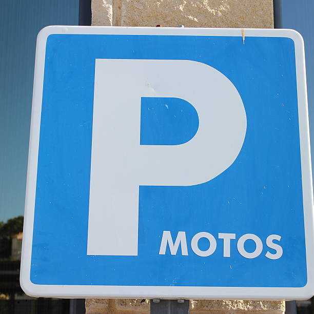 istock Blue Parking Sign for Motorbikes 513423080