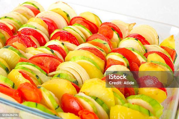 Vegetable Casserole Stock Photo - Download Image Now - Baked, Carrot, Casserole