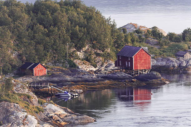 istock Norway landscape with its typical fishing huts 513428612