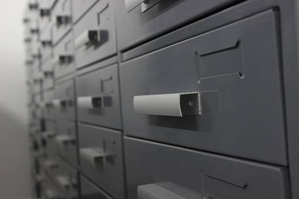 istock Close up of metal drawers 513431602