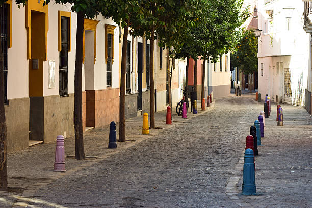 istock South-European colourful streets illustrate art in simple forms. 513431614
