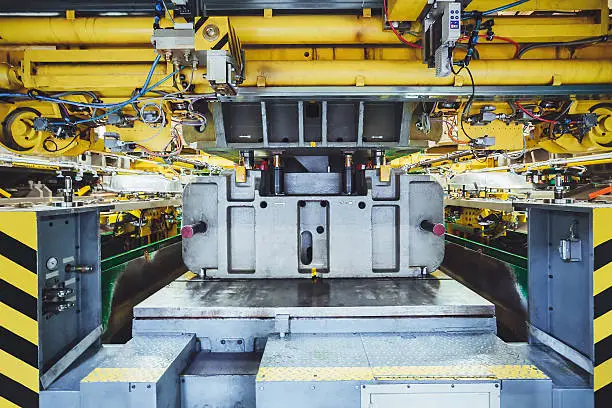 Photo of stamping line on car manufacture