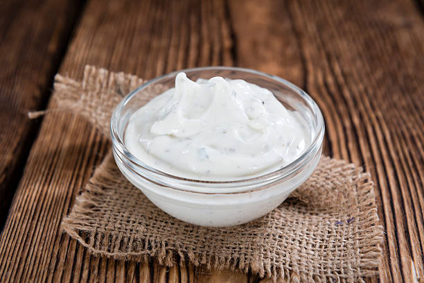 istock Portion of fresh made Sour Cream 513436738