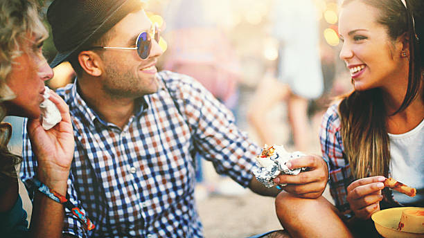 istock Group of friends having a bite. 513438092