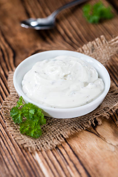 istock Portion of fresh made Sour Cream 513438918