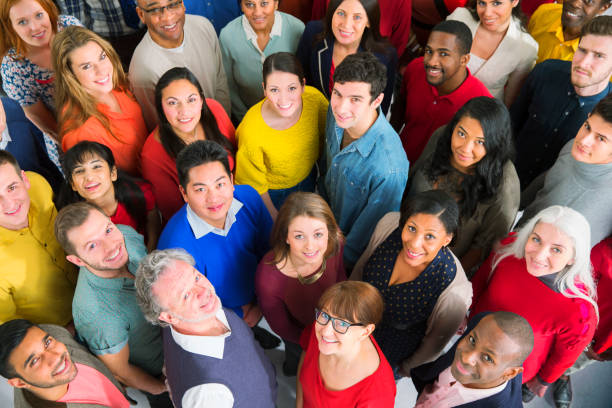 istock Portrait of diverse crowd 513438923