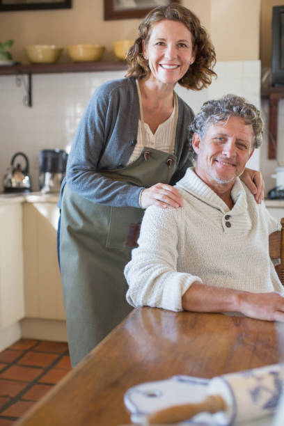 istock Older couple relaxing in the kitchen 513439007