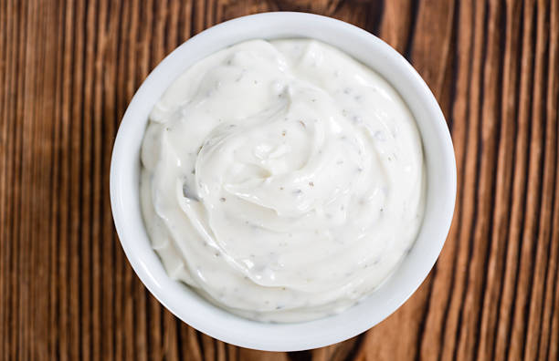 istock Portion of fresh made Sour Cream 513439098