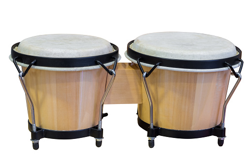 image of bongos isolated on white background