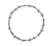 Barbed wire circle