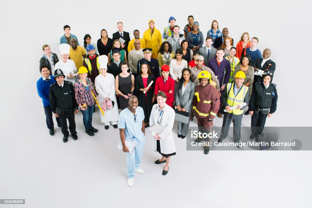 Portrait of confident workforce  Occupation Stock Photo