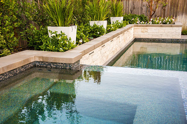 istock Swimming Pool and Hot Tub in a Backyard 513440320