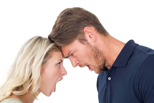 istock Young couple arguing with each other 513446613