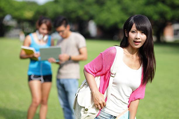istock Happy girl College student 513447527