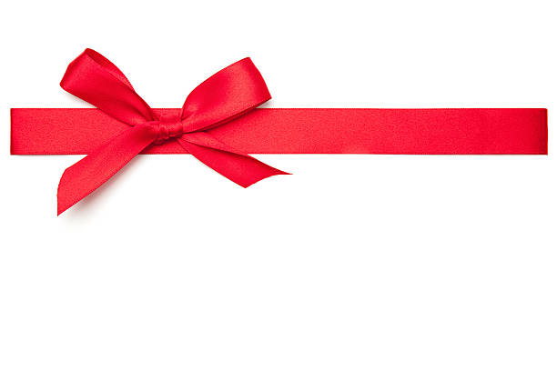 istock Red Christmas Ribbons, Cut-out 513469063