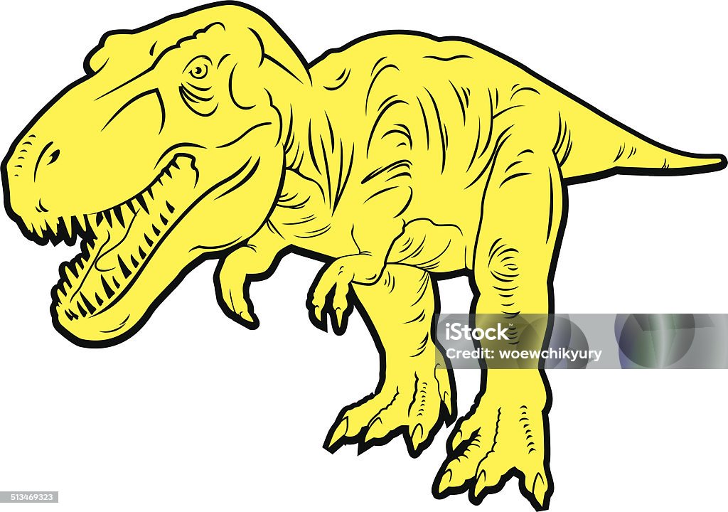 predatory dinosaur (Tyrannosaurus Rex) predatory dinosaur vector silhouette Tyrannosaurus Rex stock vector