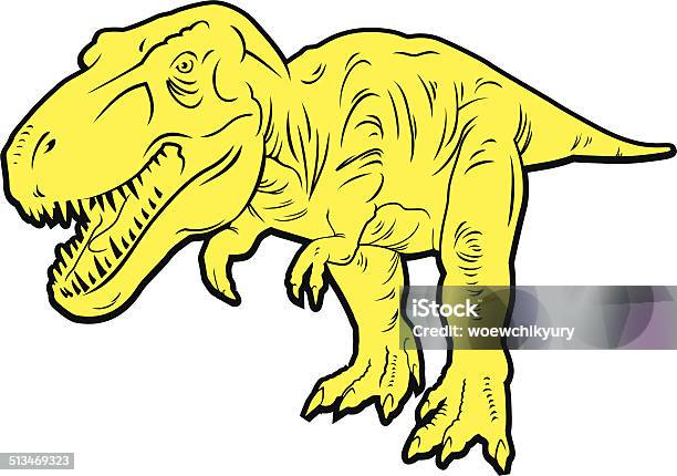 Predatory Dinosaur Stock Illustration - Download Image Now - Tyrannosaurus Rex, Animal, Animal Wildlife