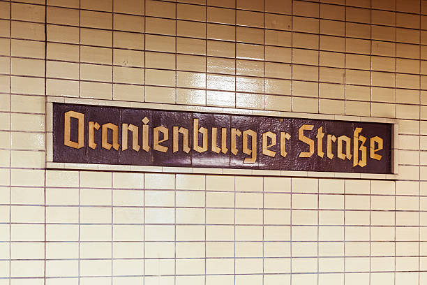 Oranienburgerstr. subway sign, Berlin, Germany