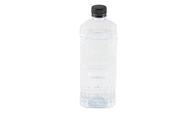 istock water bottle with blank label. Isolated on white 513469975