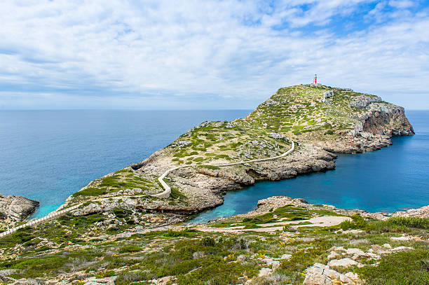 istock Lighthouse on Cabrera island landscpae 513470319