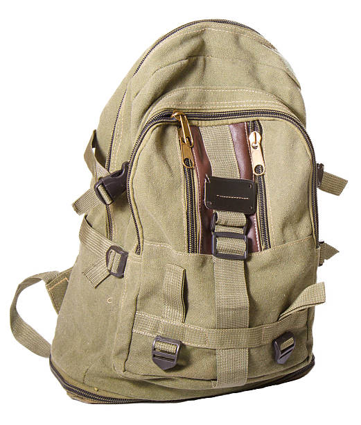 istock Backpack from fabric of color khaki 513470824