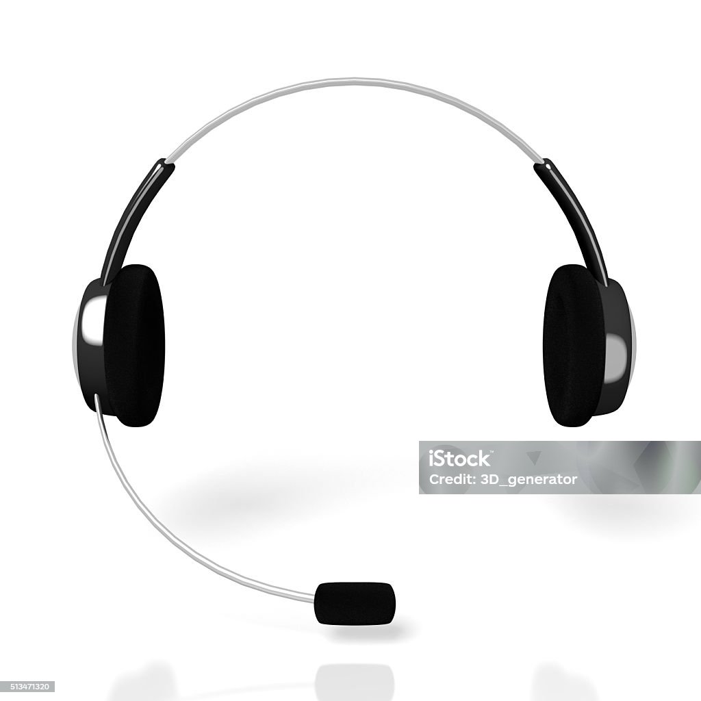 3D headset device 3D headset device - great for topics like call center, call service, operator, consultant, customer assistance/helpdesk etc. Headset Stock Photo