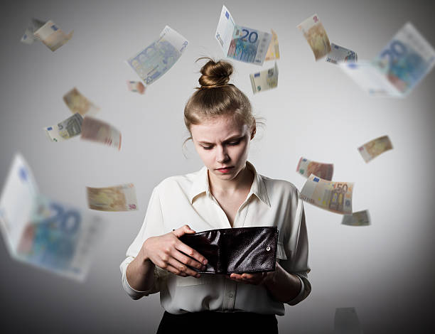 istock Woman and wallet. Euro. 513471996