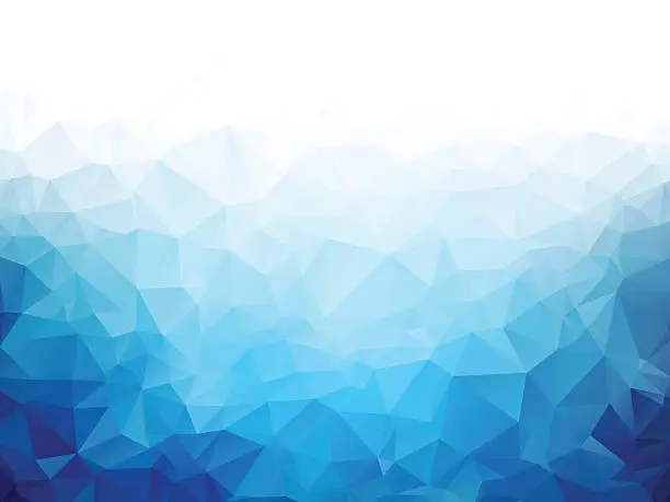 Vector illustration of Geometric blue ice texture background