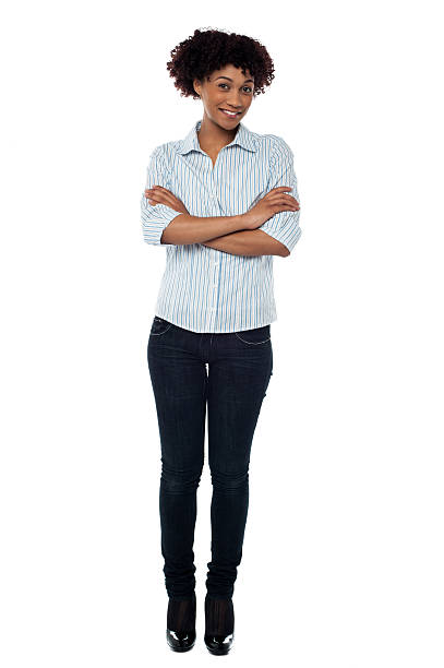 istock Confident young female with folded arms 513475539