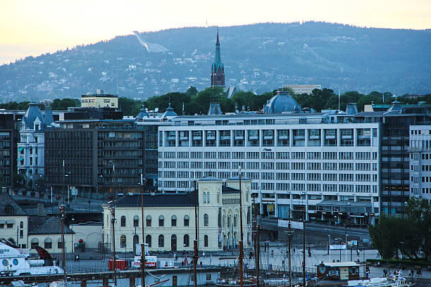 istock Modern city centre in Oslo - Aker Brygge. 513480856