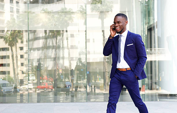 istock Friendly african businessman talking on mobile phone 513481968