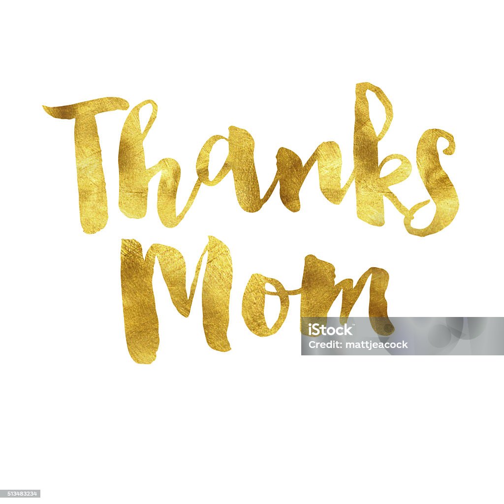 Mother Lettering Gold Gold Glitter Mothers Day Text Stock Illustration - Download Image Now ...